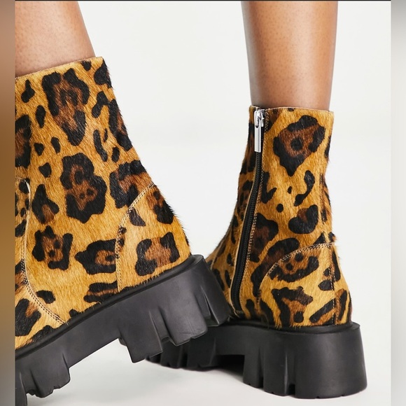 ASOS Leopard Print Platform Boots - Picture 13 of 14